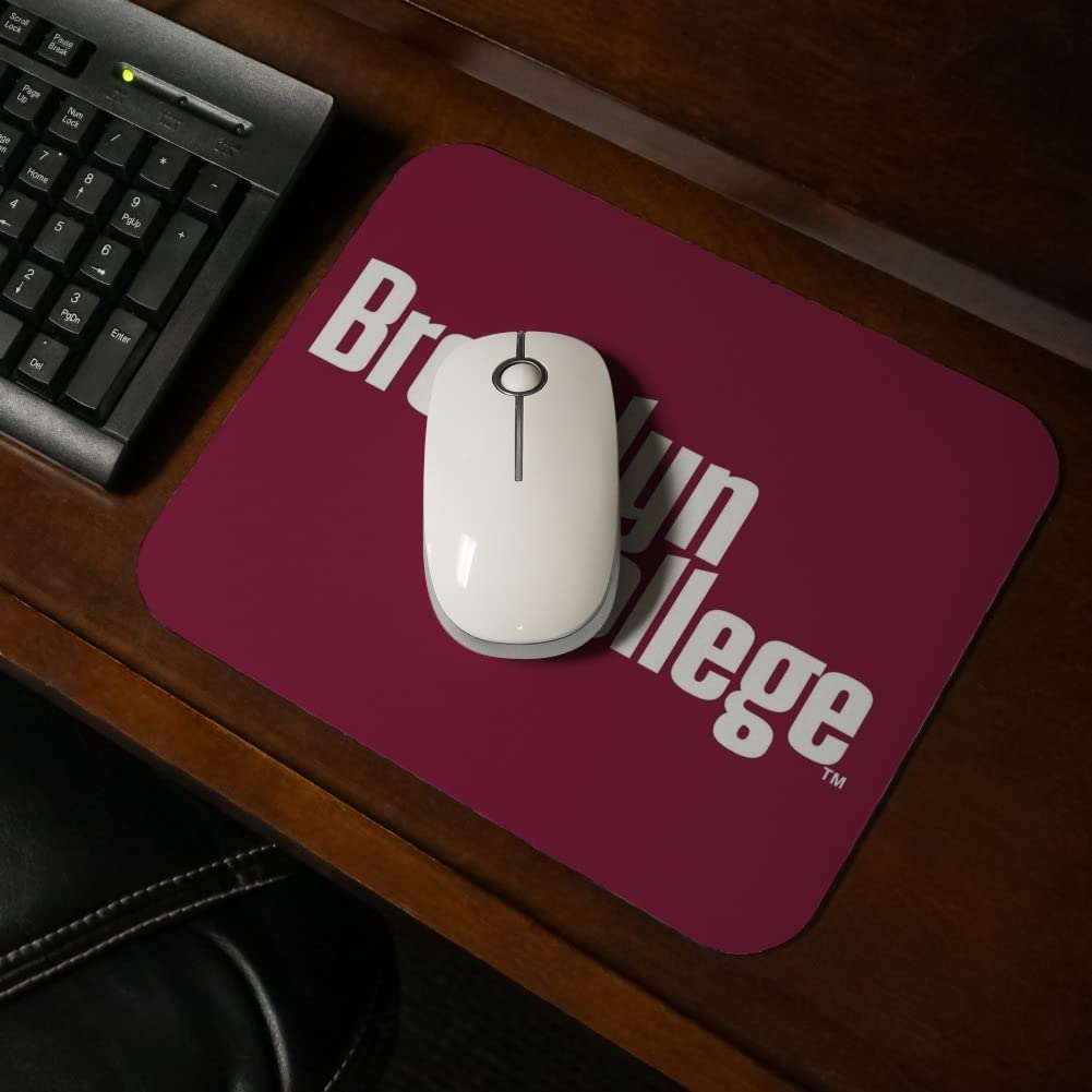 Brooklyn College Bulldogs Logo Low Profile Thin Mouse Pad Mousepad