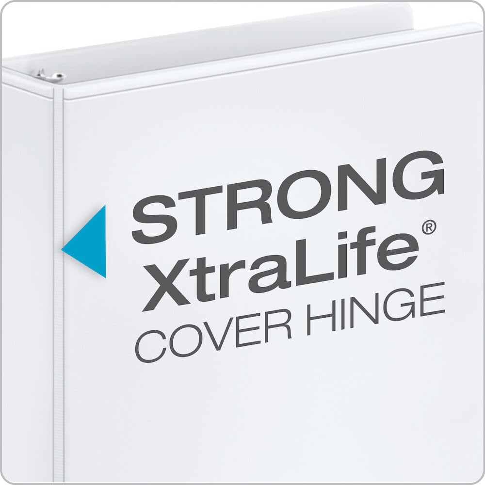 Cardinal Performer 3-Ring Binders, 2", Non-Locking Slant-D Rings, 540-Sheet Capacity, Clearvue