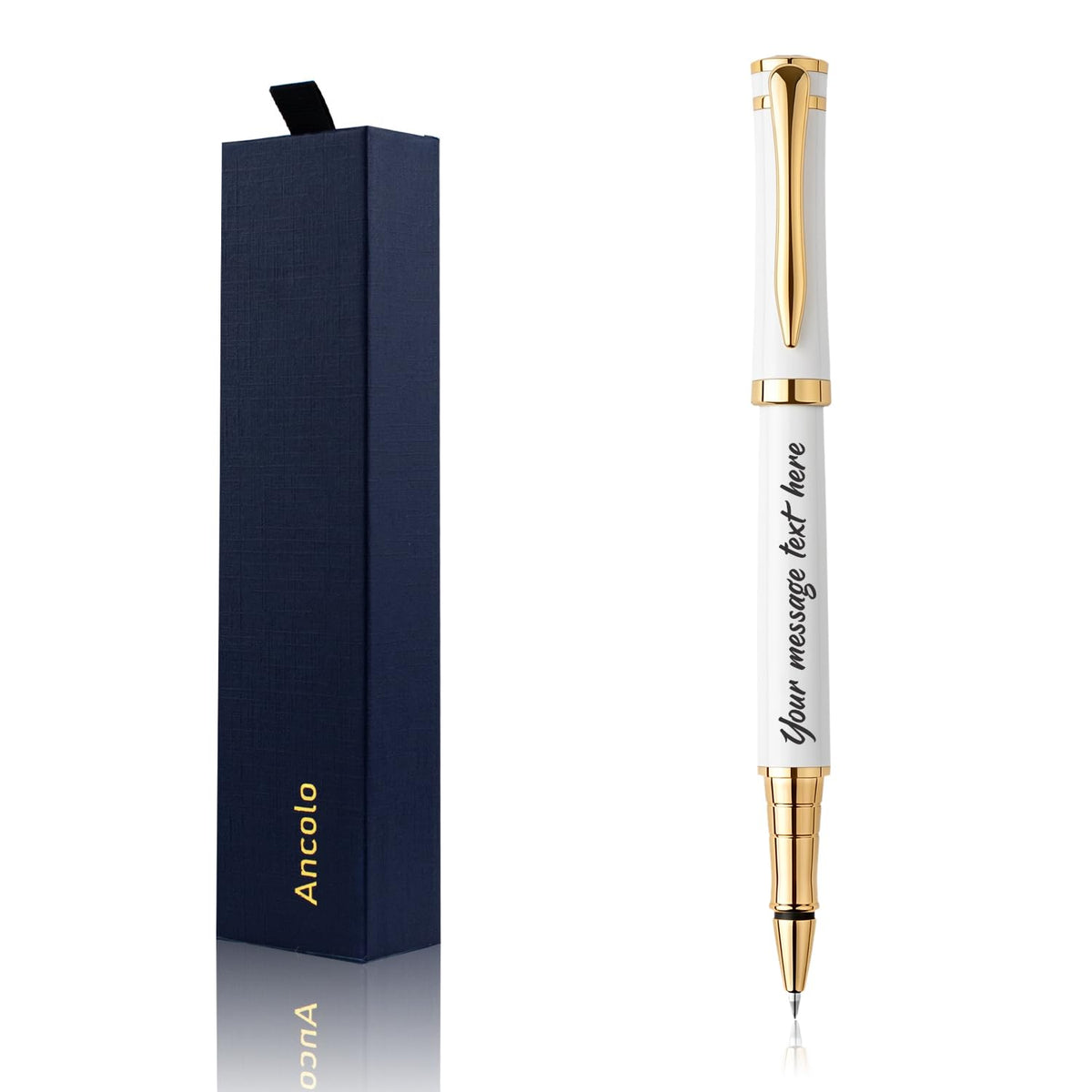 Ancolo Custom Gift Pen Set Rollerball Pen– Luxury Writing Pens For Men Or Women. Nice Pen Gift Set