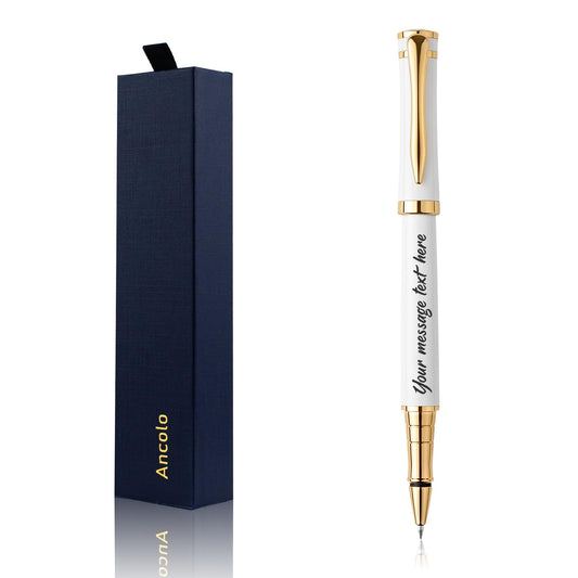Ancolo Custom Gift Pen Set Rollerball Pen– Luxury Writing Pens For Men Or Women. Nice Pen Gift Set