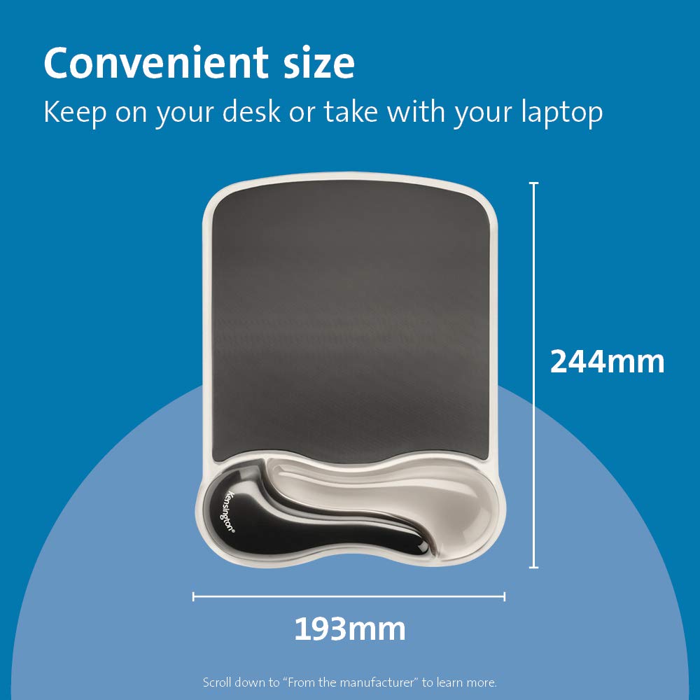 Kensington KMW52500 - Duo Gel Mouse Pad Wrist Rest