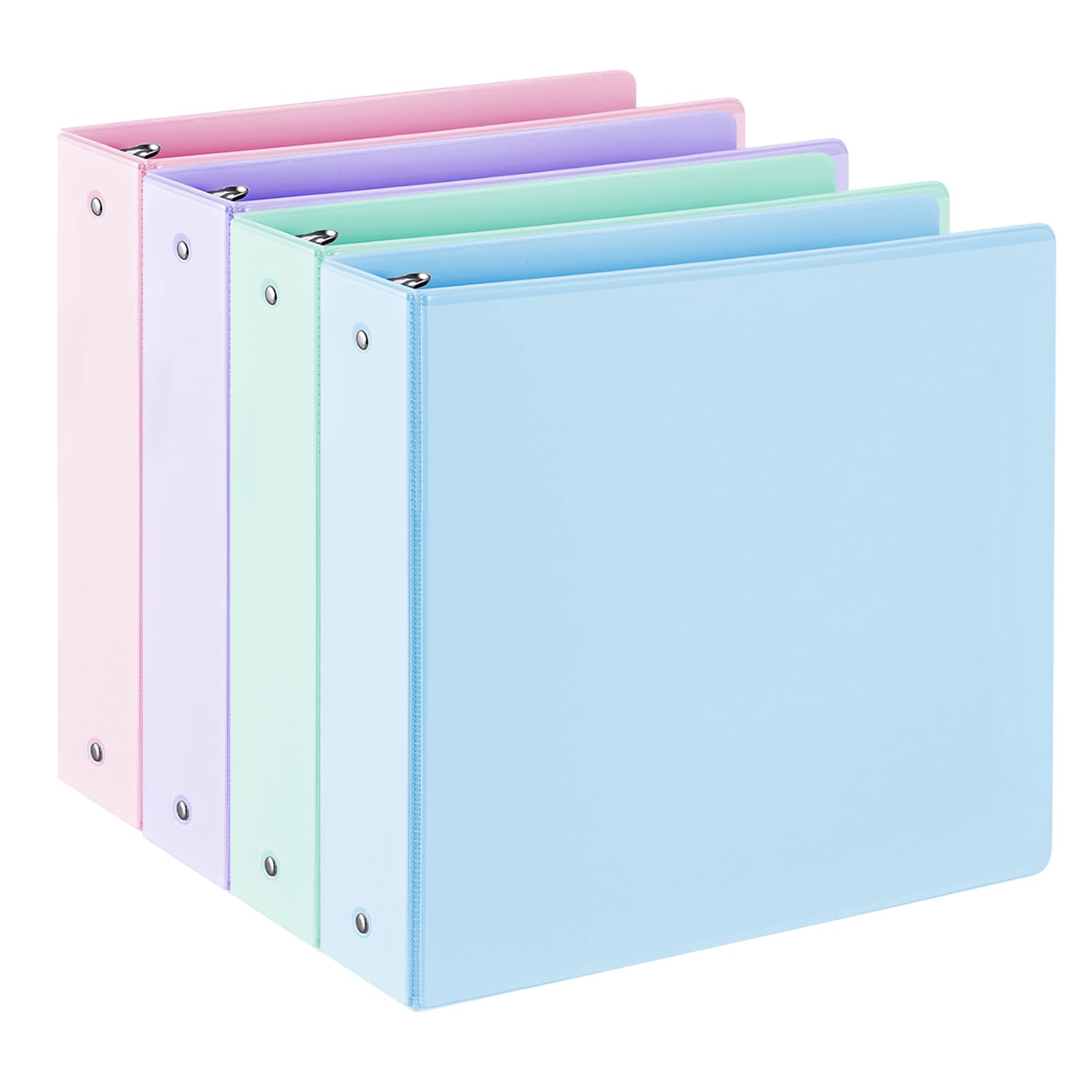 2'' 3-Ring-Binder with Pockets, 450 Sheets Capacity, 2 inch Binders fits 11" x 8.5" US Letter Size
