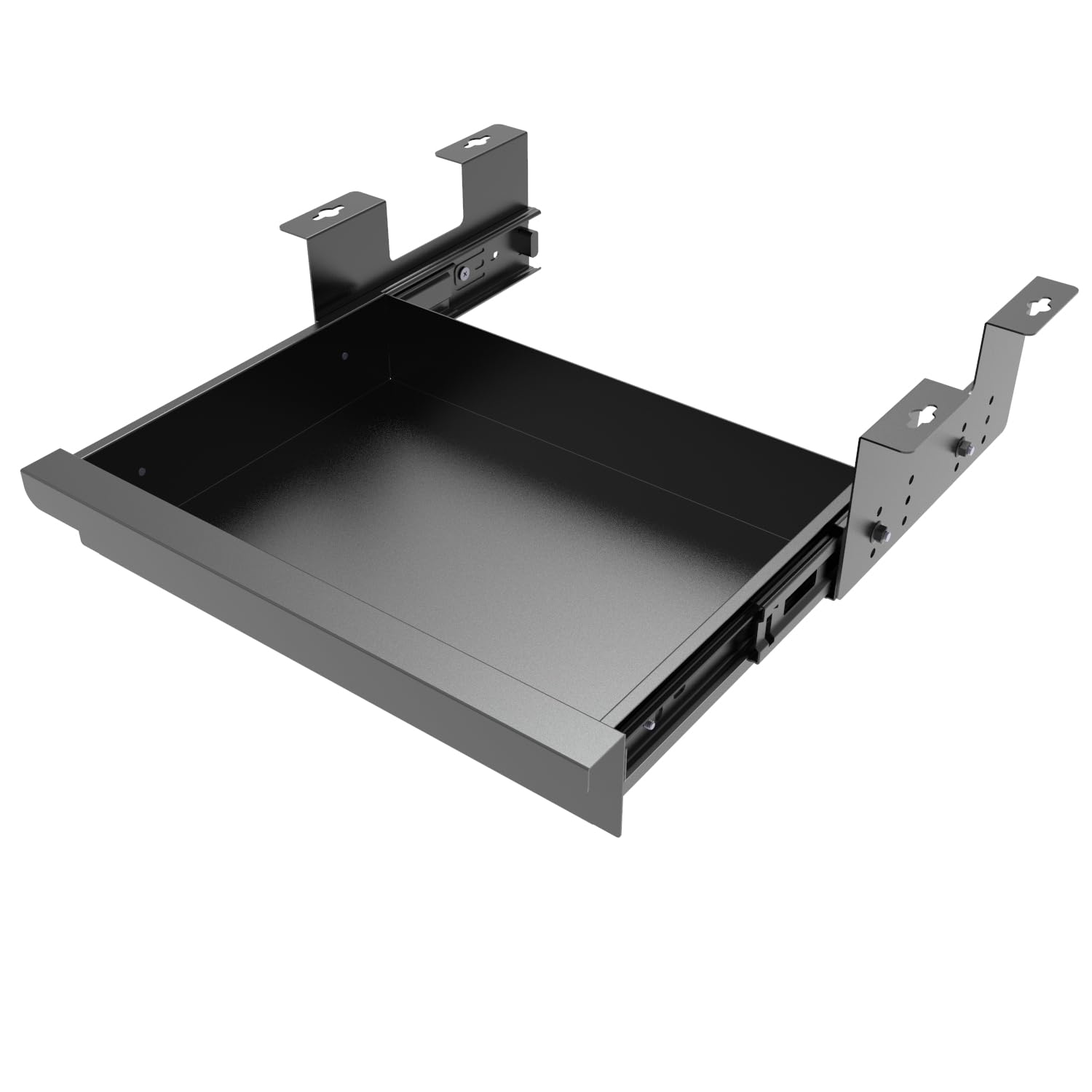 Beiyier Under Desk Sliding Drawer for Office Desk or Table, Pull-out Storage Organizer for