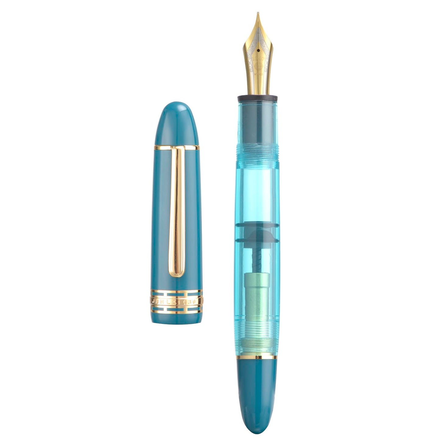 Wikult Yongsheng Junlai 630 Acrylic Fountain Pen, Size 8 Medium Nib with Piston Filling System