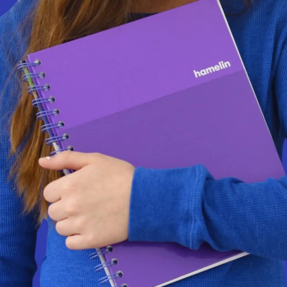 Hamelin, Spiral Notebook, 8x10in, College Ruled, Hardcover, 75shts/150 pages, 1 Subject Notebook