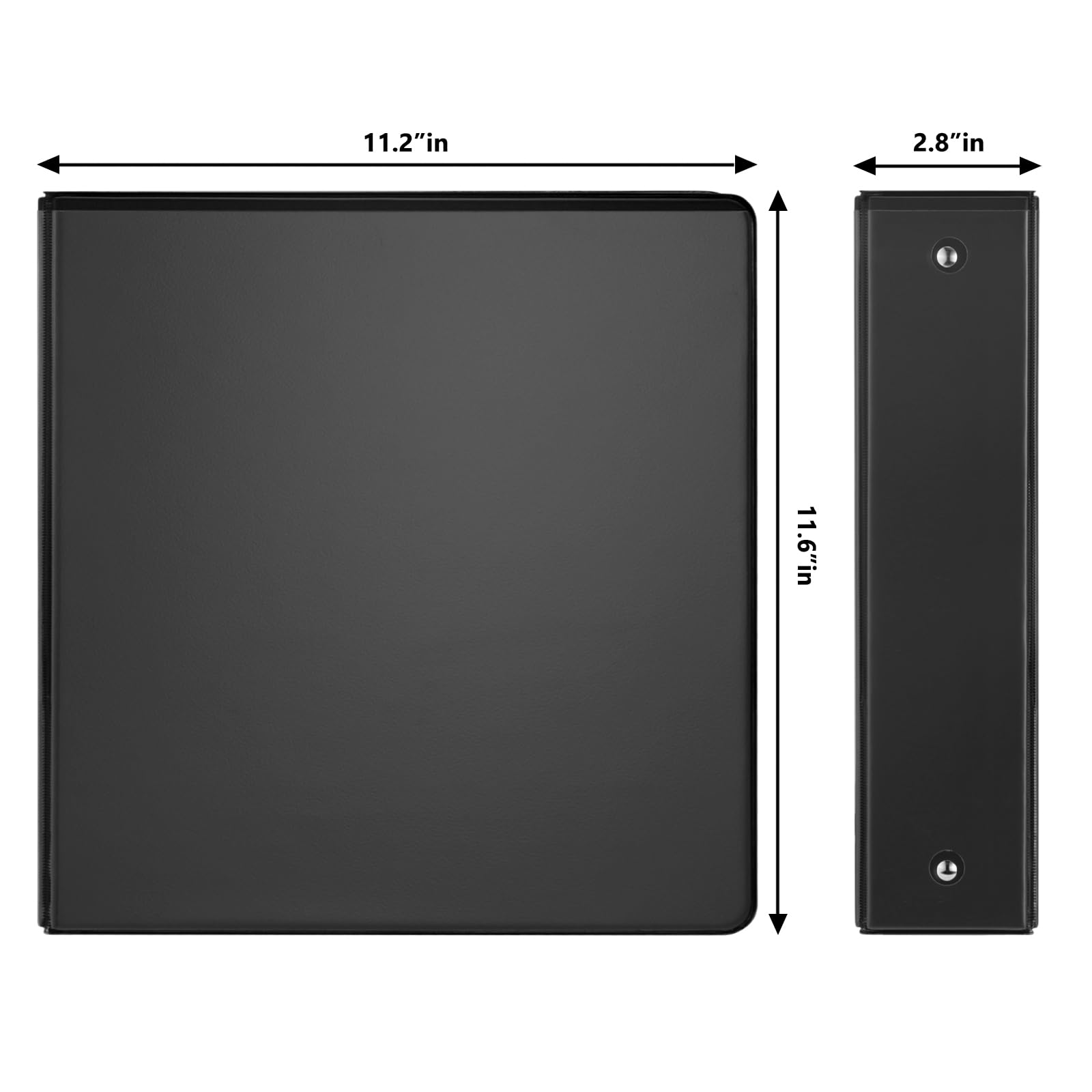 COMIX Sturdy 3 Ring Binder 2 Inch with Clear View Cover