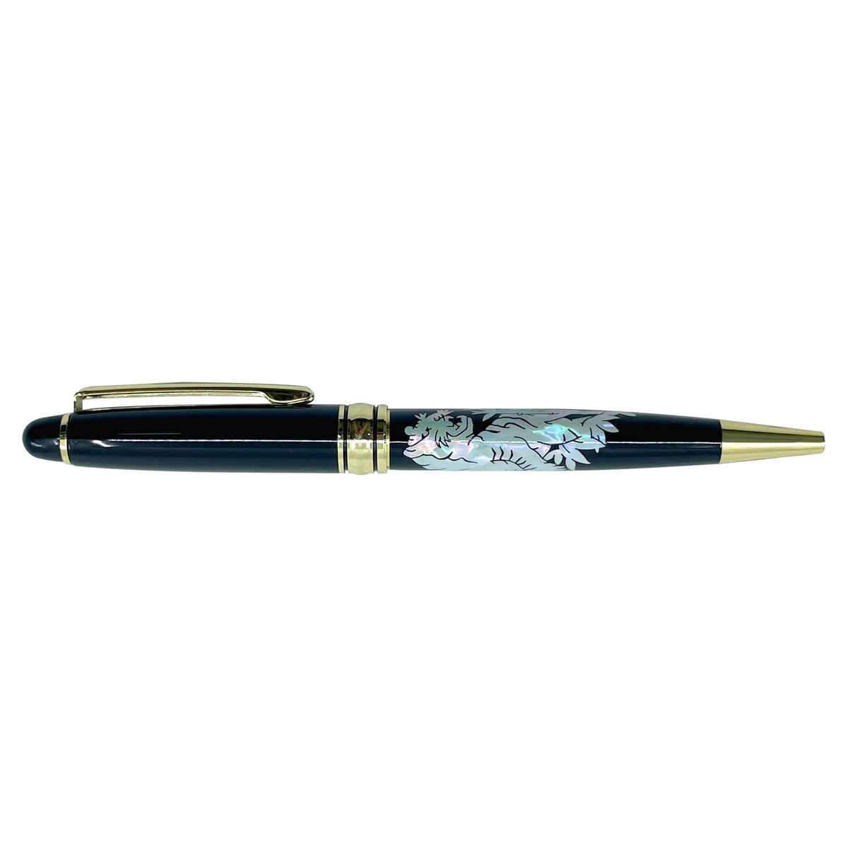 Nacreh Inlay Mother of Pearl Design Handmade Ballpoint Pen Retractable Executive Gift Deluxe