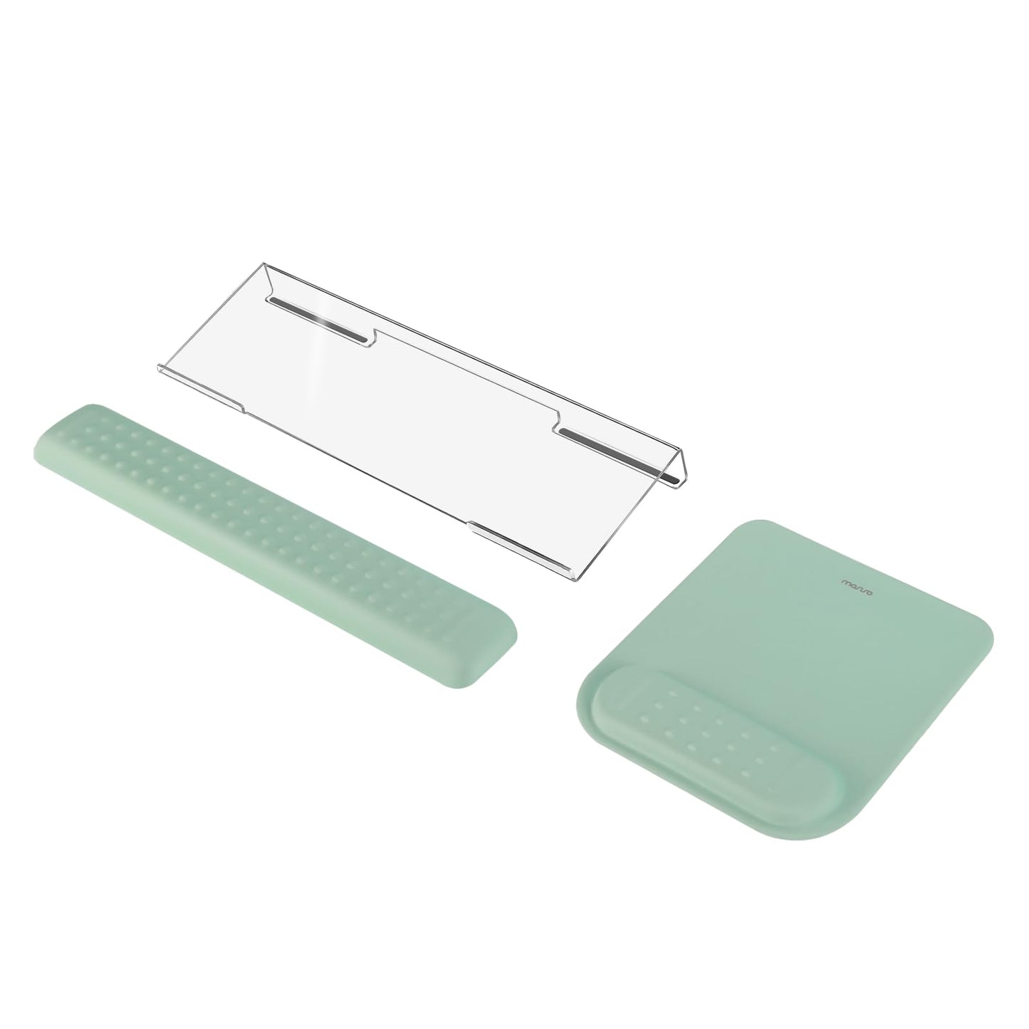 MOSISO Keyboard Stand&Wrist Rest Support for Keyboard &Mouse Pad Set