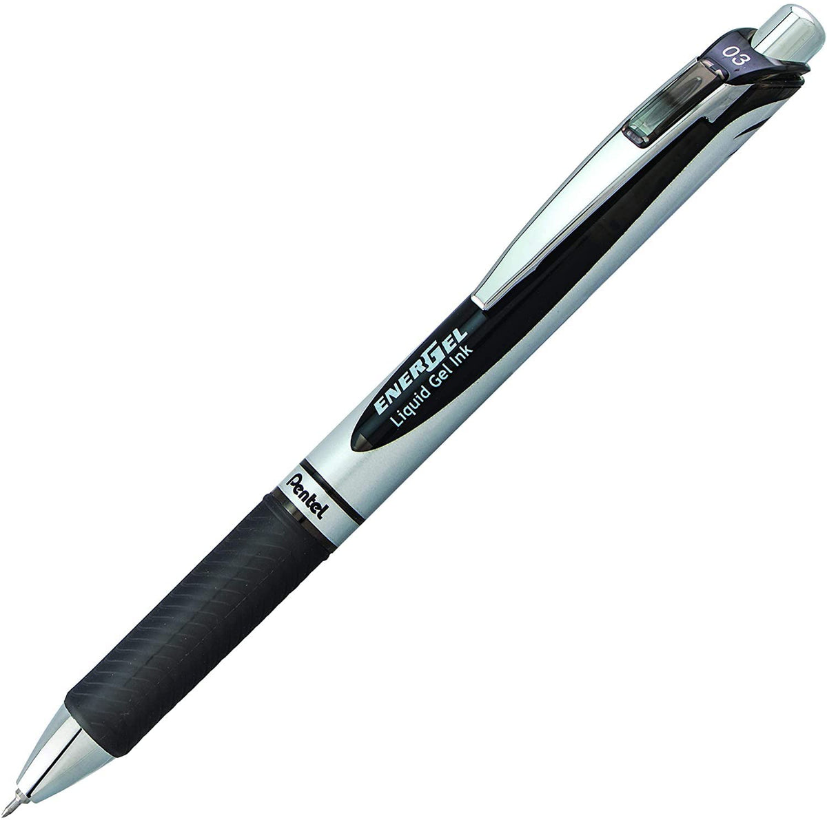 Pentel Energel 0.3mm Extra Fine Point Rtx Retractable Needle Tip Pen - 3 Black & 3 Blue - pack of 6