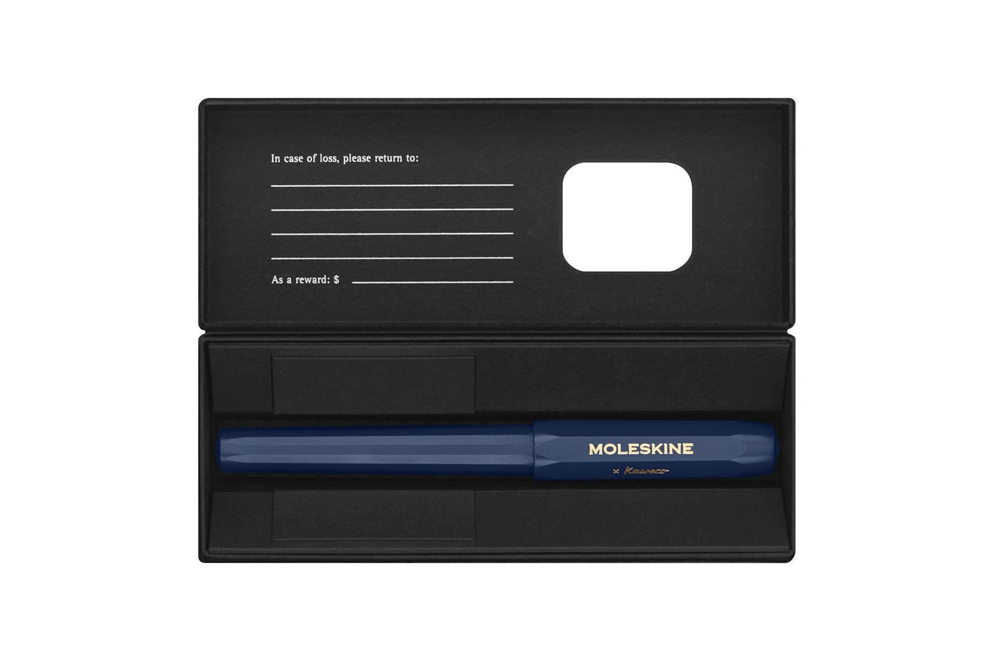 Moleskine x Kaweco, Fountain Pen, Medium Nib, Blue with Blue Ink