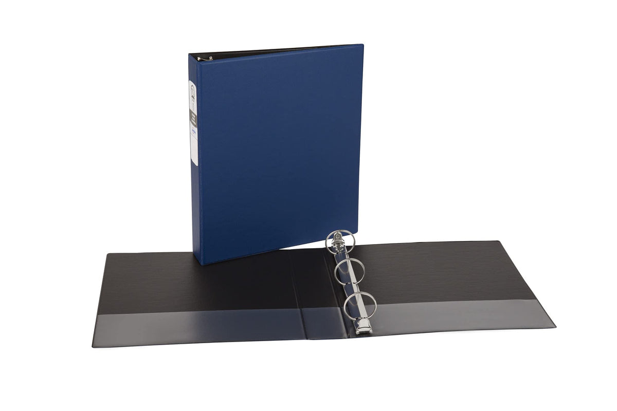 Avery® Standard 3 Ring Binder, 1-1/2" Round Rings, 3 Blue Binders