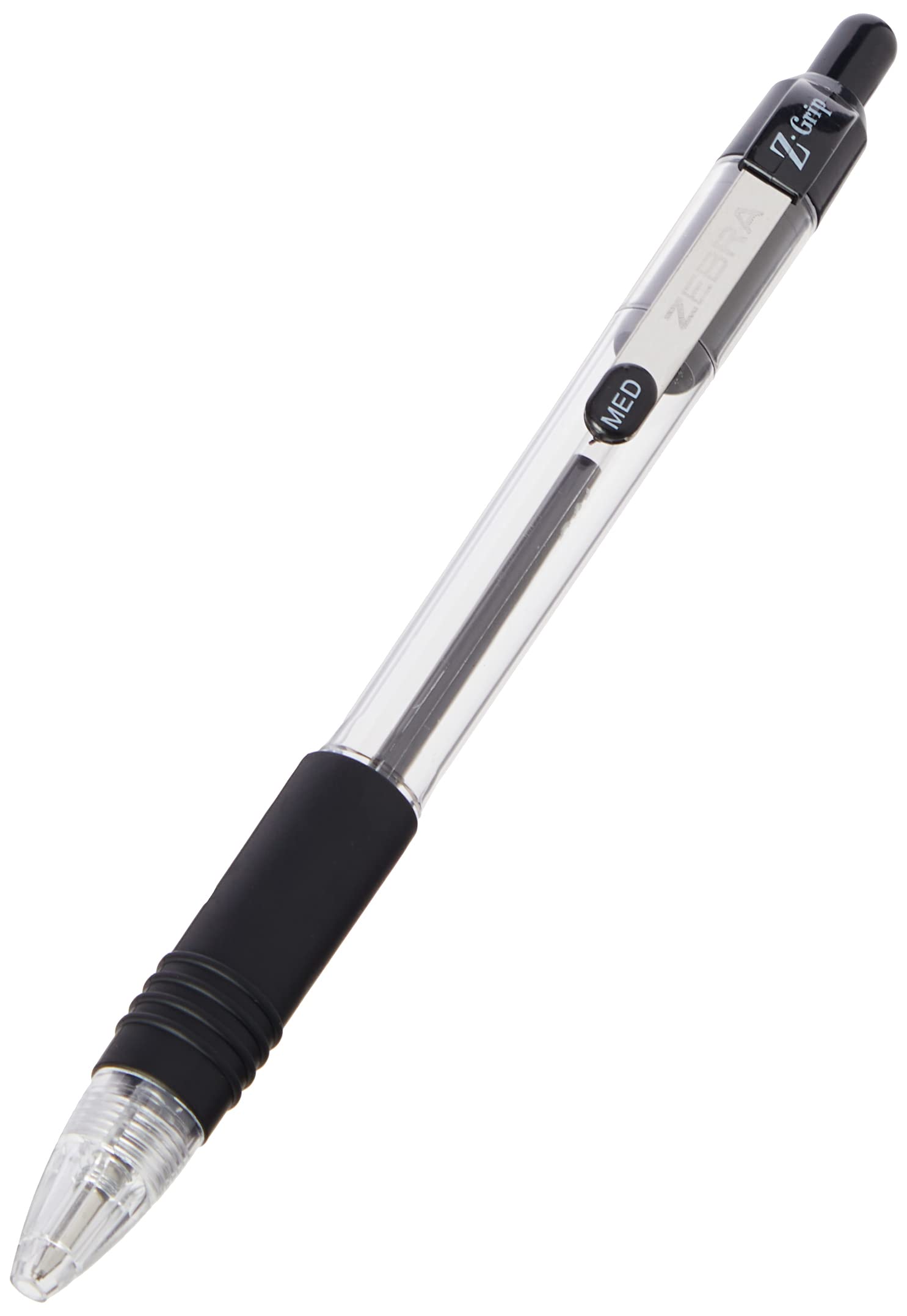 Zebra Grip Black Ballpoint Pens, Pack of 10
