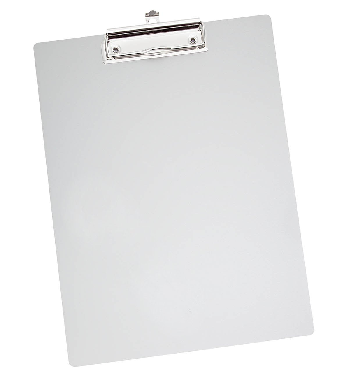 Wedo 057854 Clipboard A4 Writing Board with Rounded Corners Strong Clip and Hanging Hook Aluminium