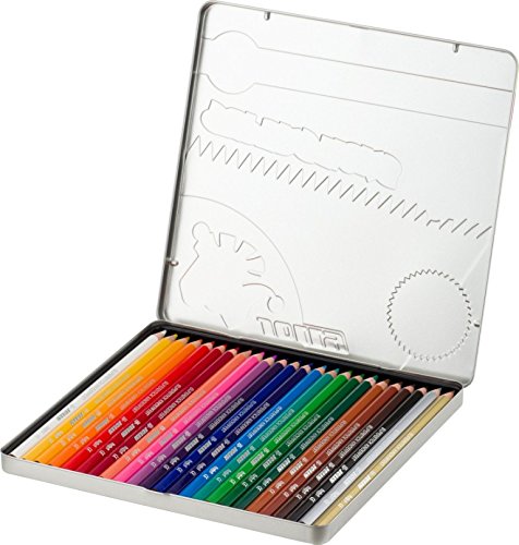 Jolly Supersticks Premium European Colored Pencils with Tin Carrying Case; Set of 24, Arts and