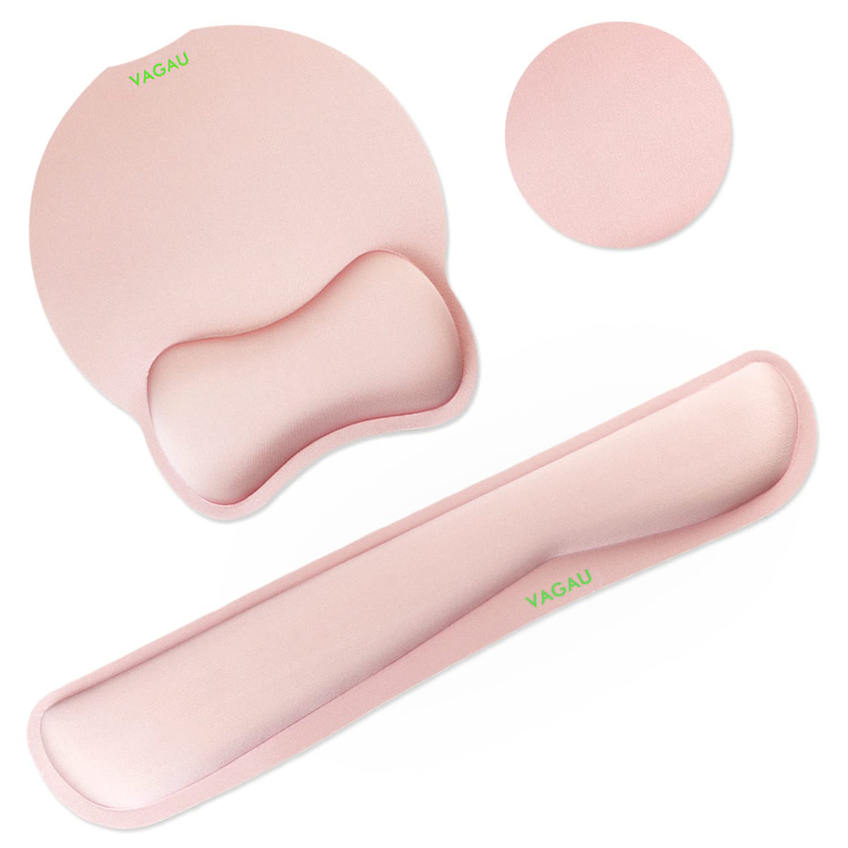 VAGAU Premium Keyboard Wrist Rest and Mouse Pad Wrist Support Pink