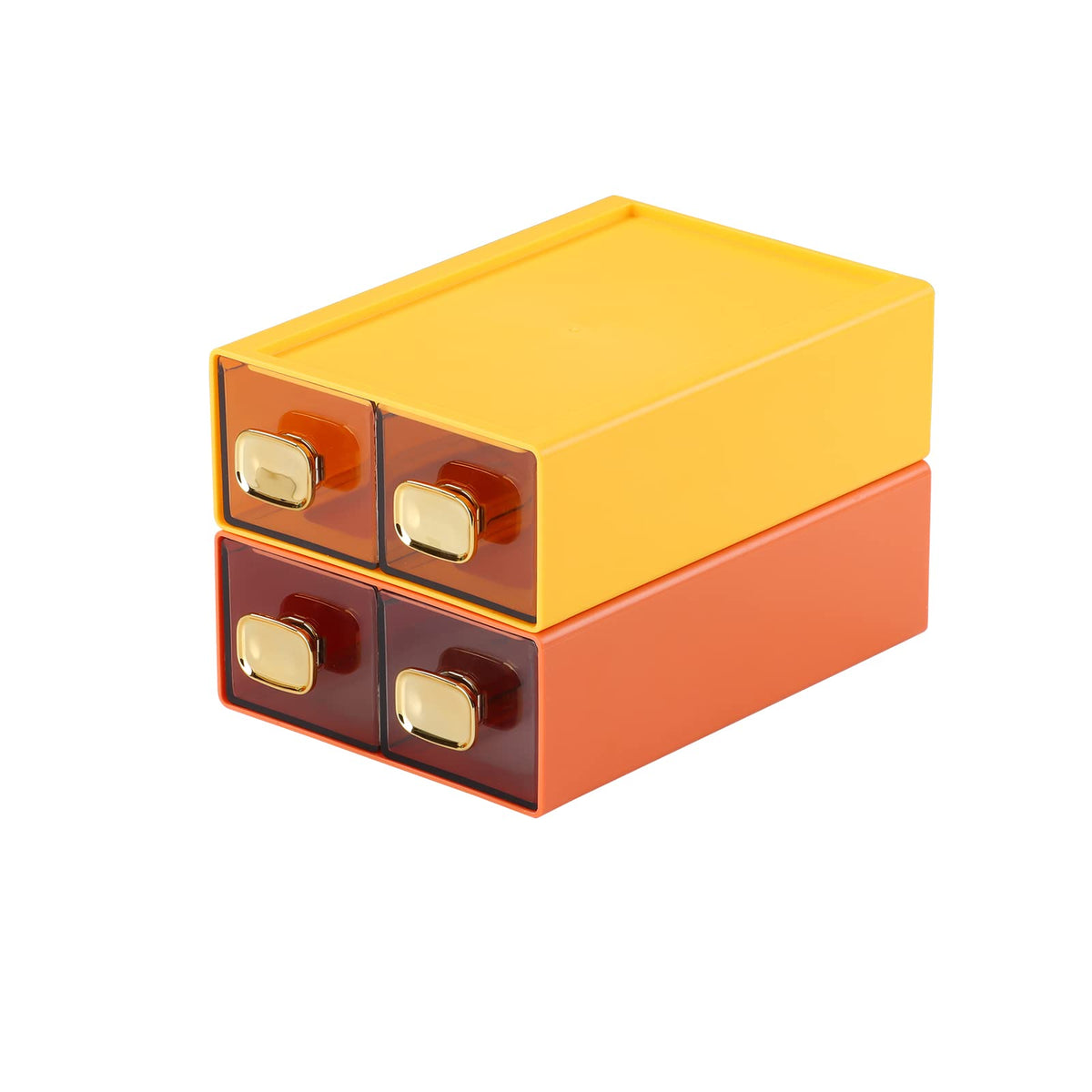 OSteed Desktop Storage Drawers, Stackable Countertop Organizer with Drawers