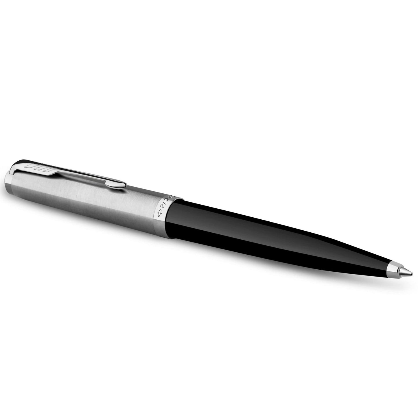 Parker 51 Ballpoint Pen Black Barrel with Chrome Trim Medium Point with Black Ink Refill Gift Box