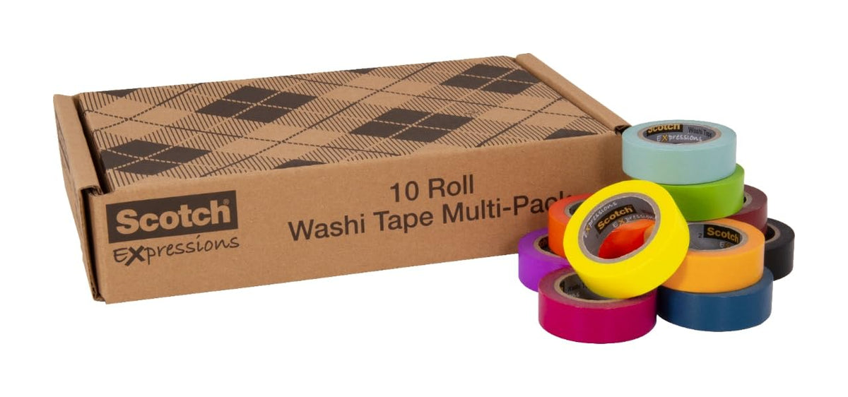 Scotch Washi Tape, 10 Rolls
