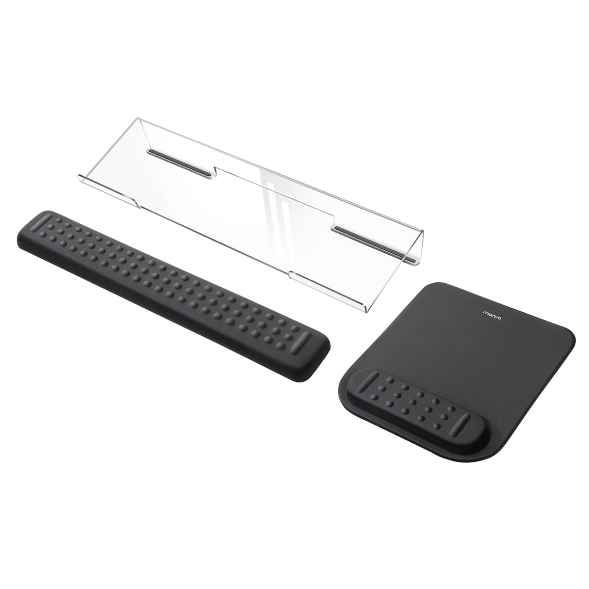 MOSISO Keyboard Stand&Wrist Rest Support for Keyboard &Mouse Pad Set