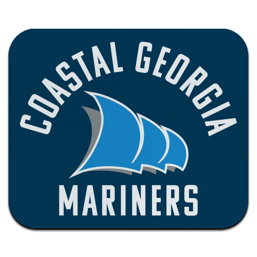 College of Coastal Georgia Mariners Logo Low Profile Thin Mouse Pad