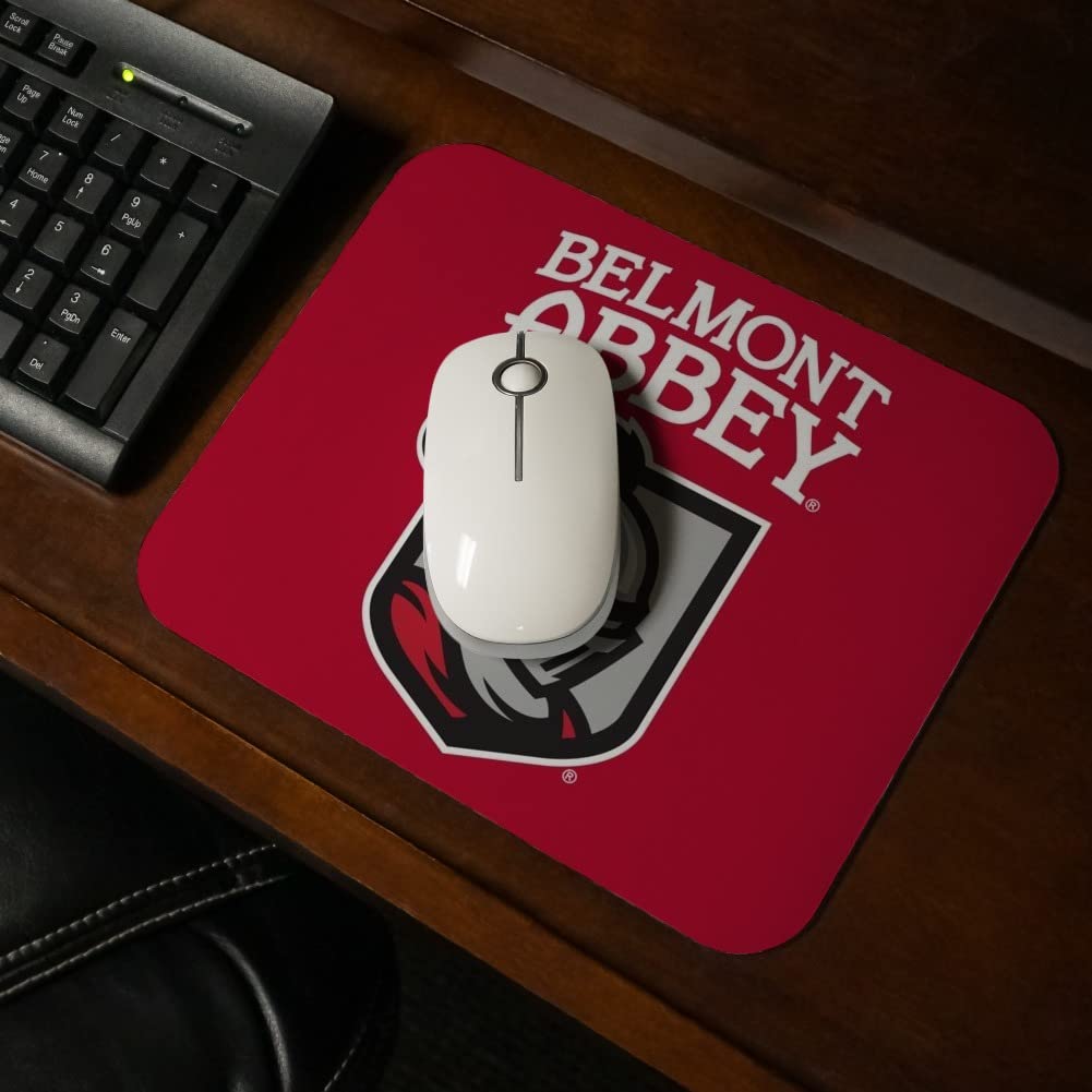Belmont Abbey College Primary Logo Low Profile Thin Mouse Pad Mousepad