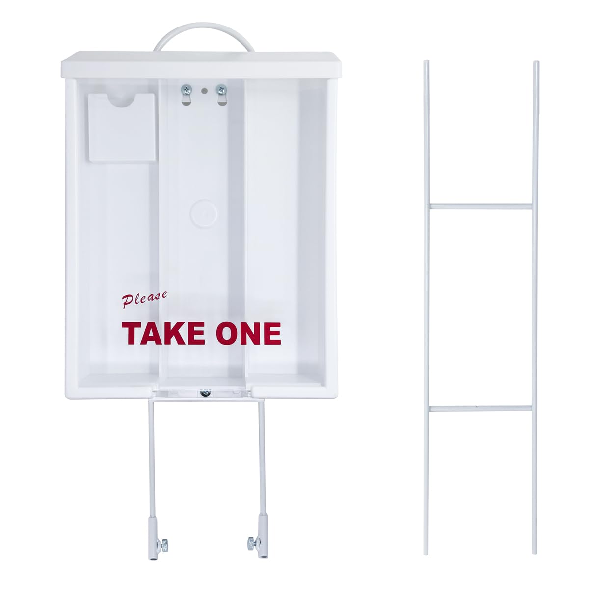Mediz Outdoor Real Estate Brochure Box, Attached 2 Piece Yard Stake, 250 8.5 x 11 Documents, 60