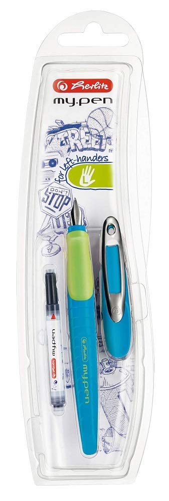 herlitz my.pen L-Nib Fountain Pen - Blue/Orange
