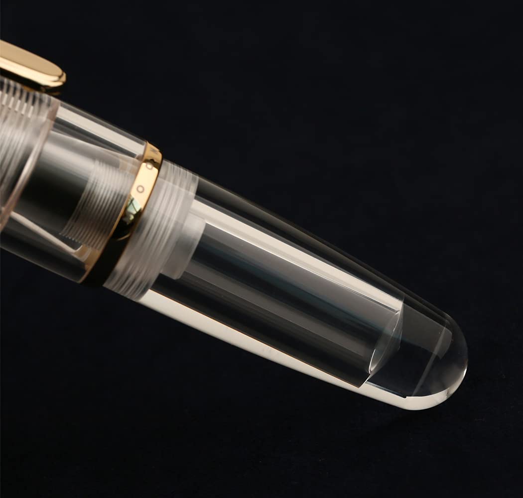 MAJOHN Q1 Mini Eyedropper Filling Fountain Pen, Iridium Nib Pocket Pen with Gift Box, Palm Short
