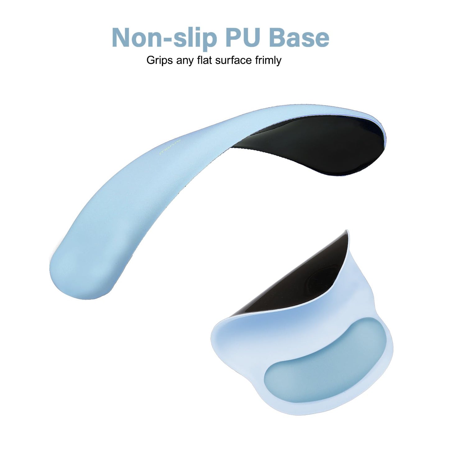 MOSISO Wrist Rest Support for Mouse Pad&Keyboard Set, Air Blue