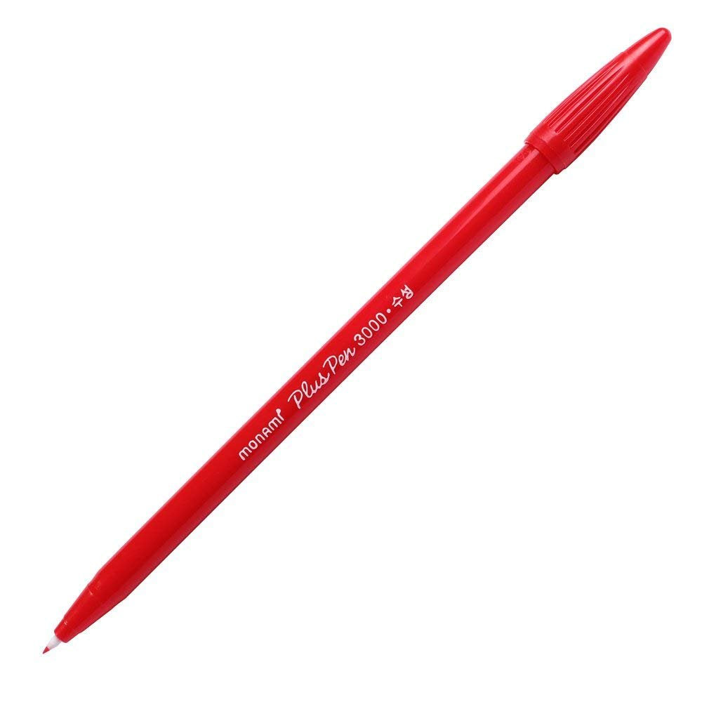 Monami Plus 3000 Office Sign Pen Felt Tip Water Based Ink Color Pen Complete