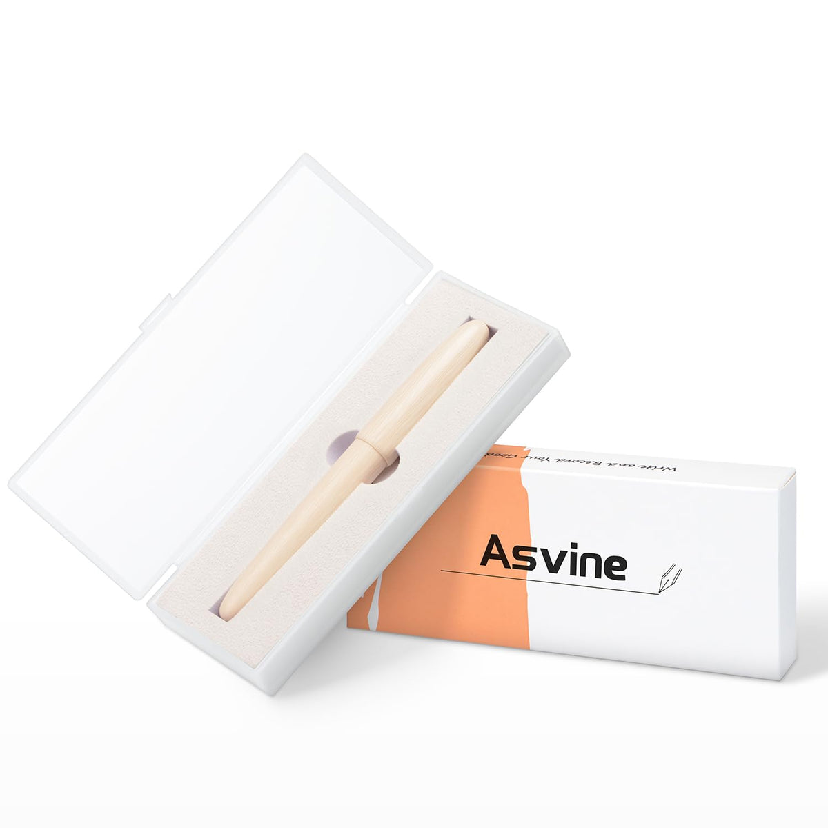 Asvine C80 Fountain Pen #8 Stub 1.1mm Nib Large Handcraft Pen with Converter Pen Box Collection Set