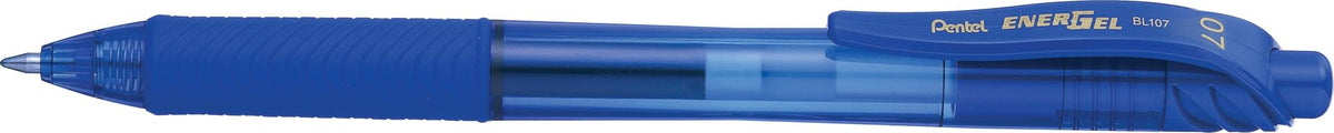 Pentel BL107C EnerGel X Roller Ball Retractable Gel Pen, Blue Ink, Medium, Dozen (BL107-C)