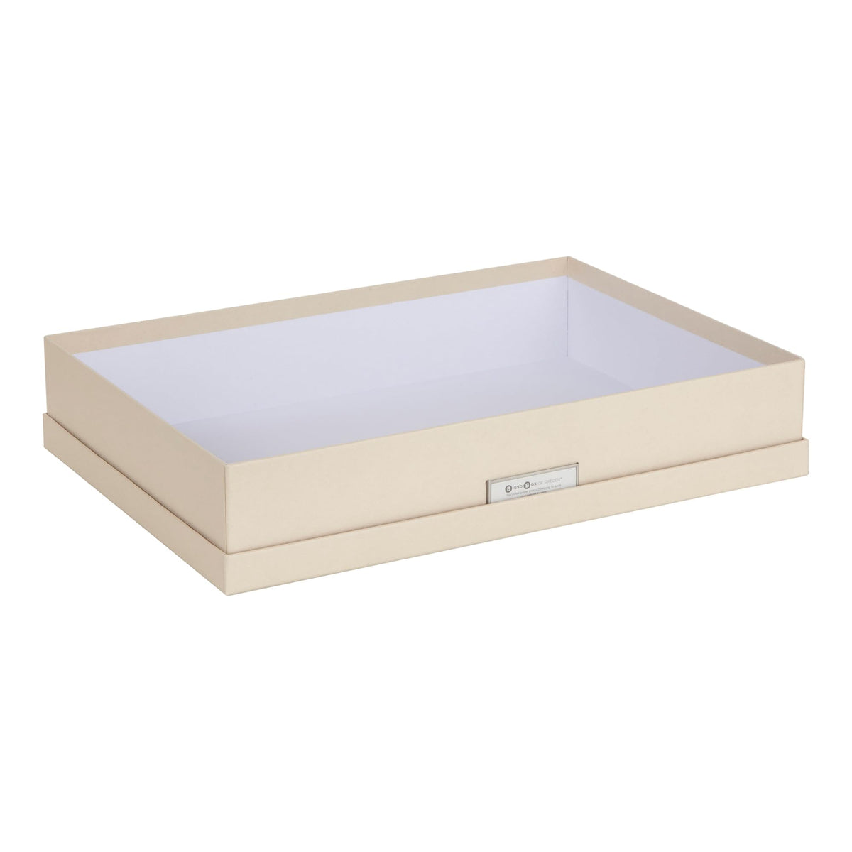 Bigso Sverker Legal/Art Storage Box - 3.3in x 17.1in x 12.2in - Fawn