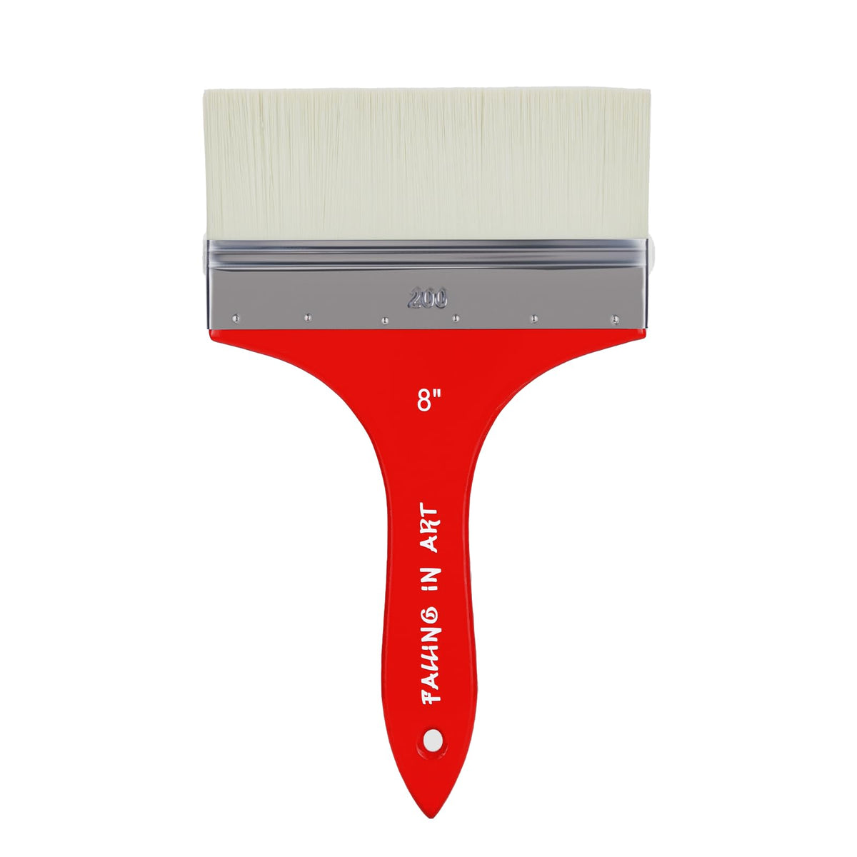 Falling in Art Large 8 Inch Flat Paddle Paint Brush