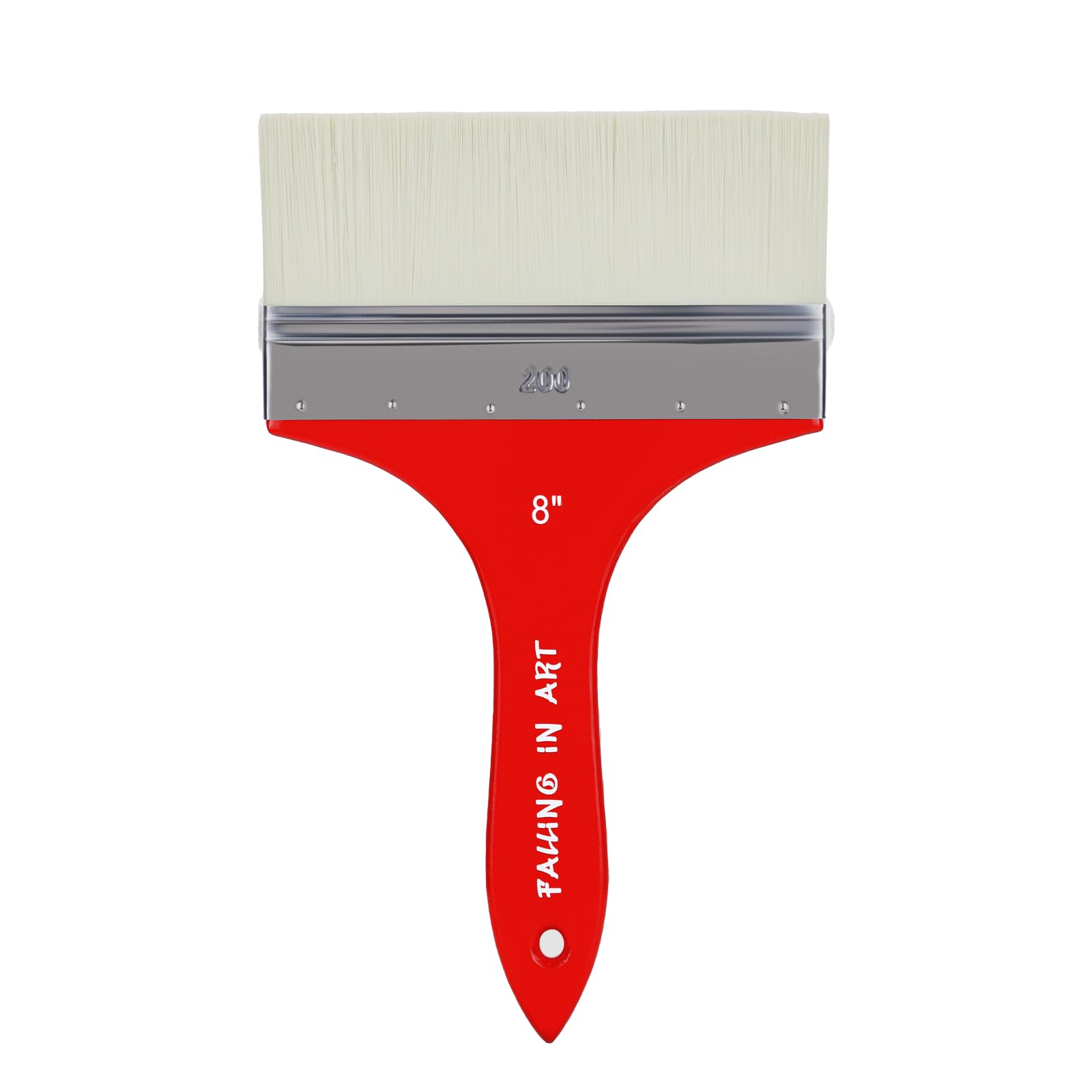 Falling in Art Large 8 Inch Flat Paddle Paint Brush