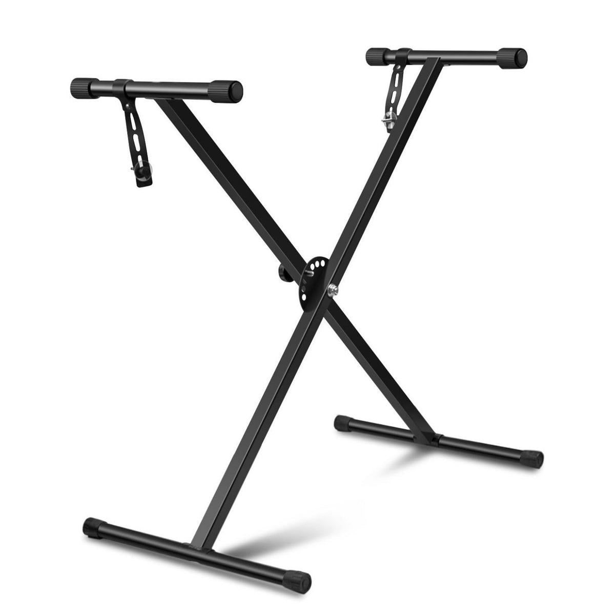 Flexzion Classic Keyboard Stand Musician Electronic Piano Organ Single Tube X Type 7 Position