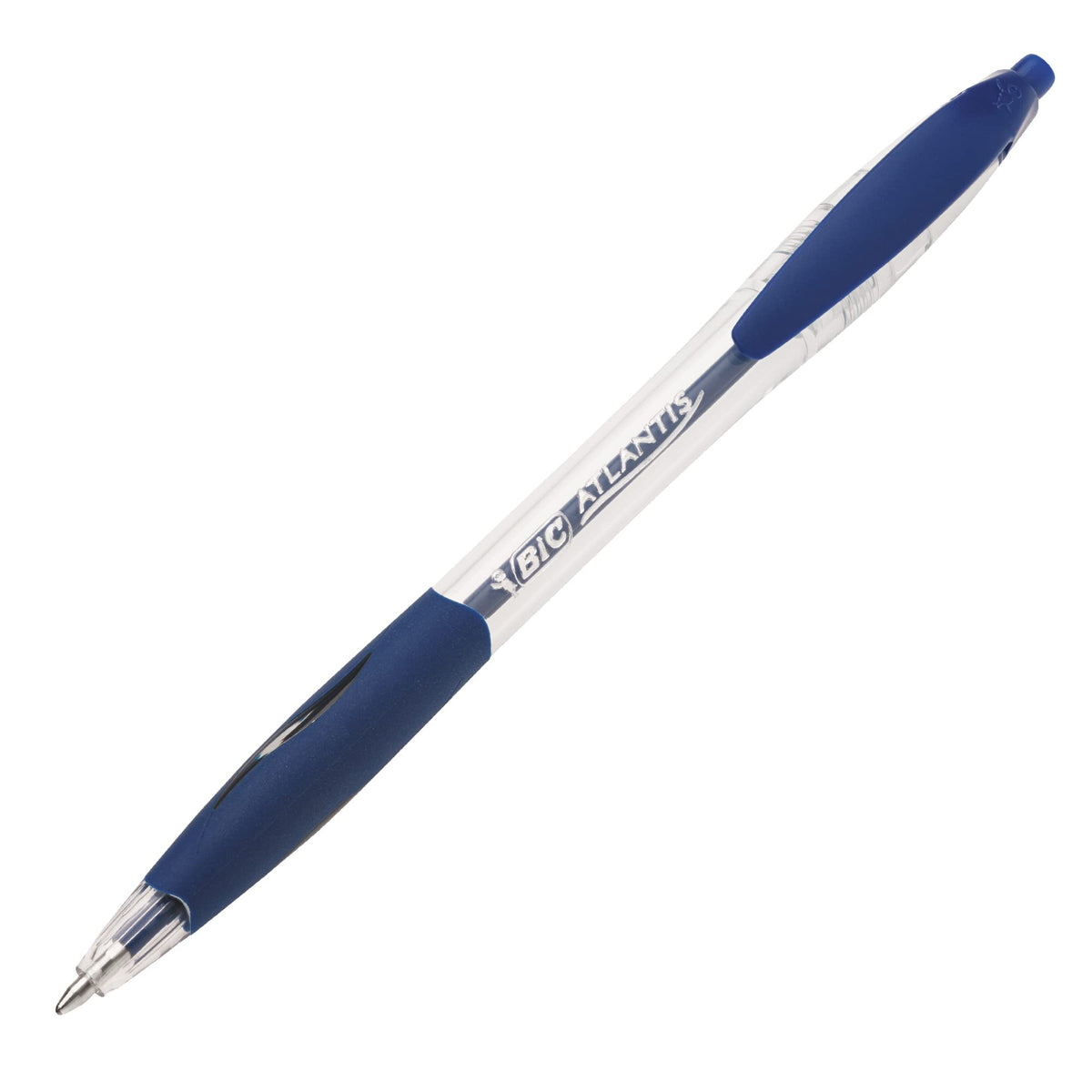 Bic Atlantis Clic Ball Pen 1.0mm Box of 12 - Blue