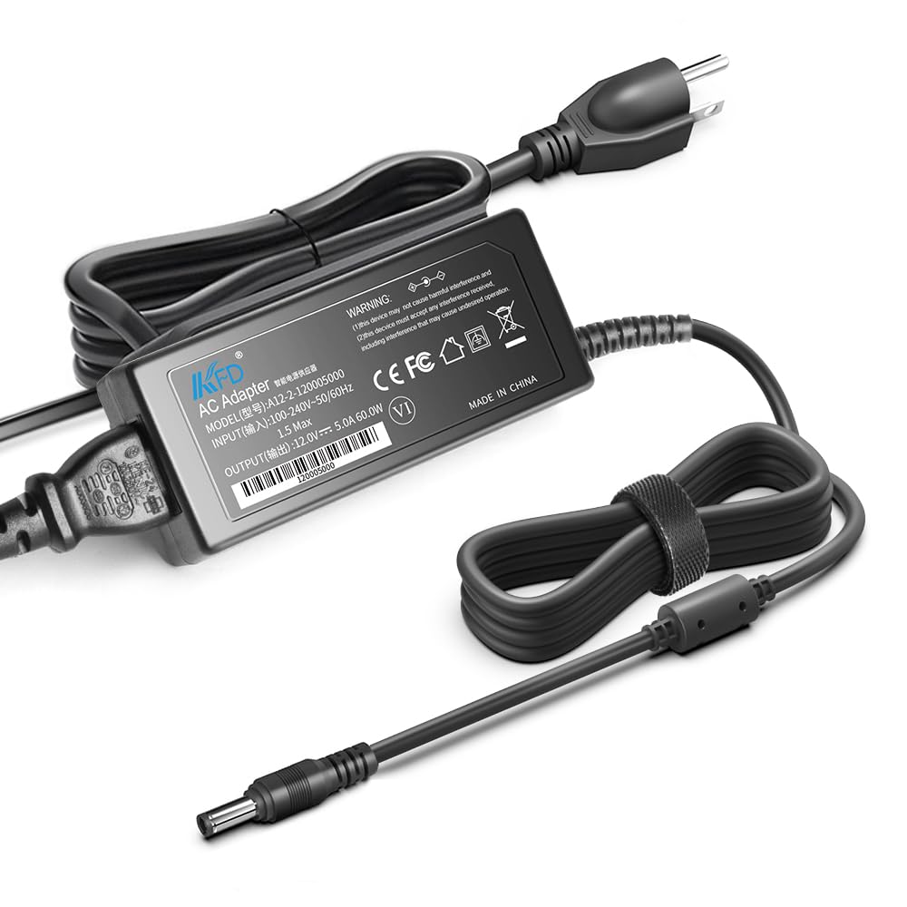 KFD 12V AC DC Adapter Charger for Zebra Technologies ZQ510 ZQ500 ZQ520 ZQ600 ZQ610 ZQ620 ZQ630