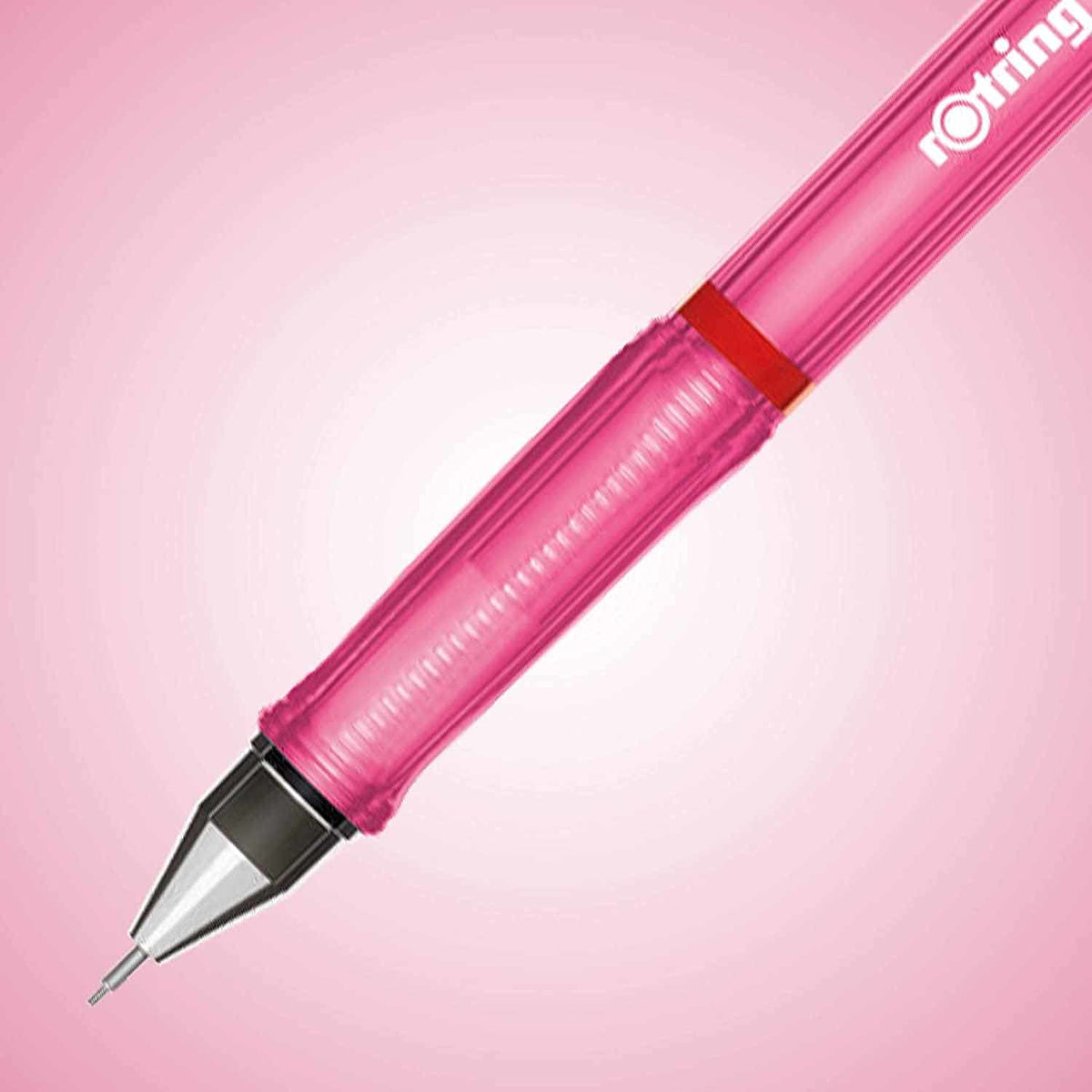 rOtring Visuclick Mechanical Pencil | 0.7 mm | 2B Lead | Lively Pink Barrel | 12 Count