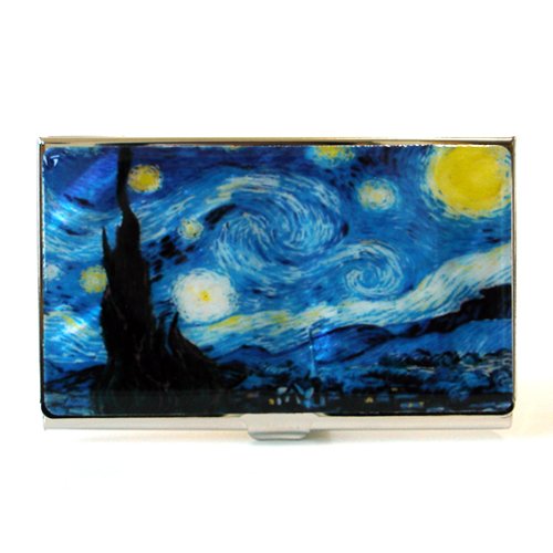 Antique Alive Mother of Pearl Design RFID Blocking Protection Business Card Case, Credit Card