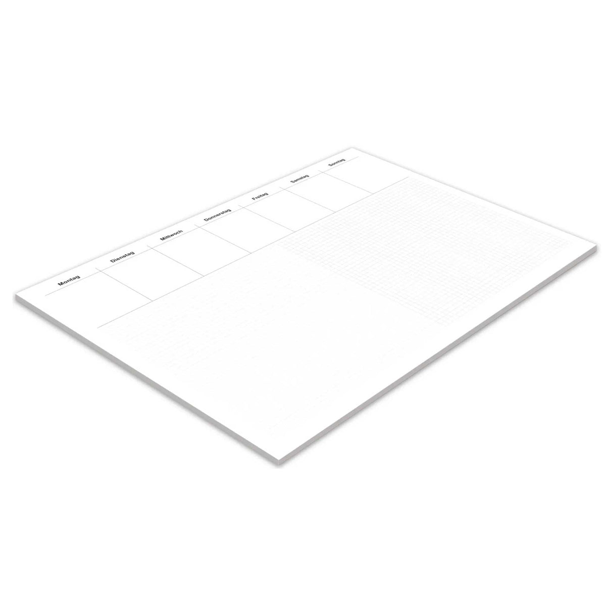 RNK 46616 Office Desk Pad Lined and Squared with 7 Days of the Week Fields 600 x 420 mm 30 Sheets 1