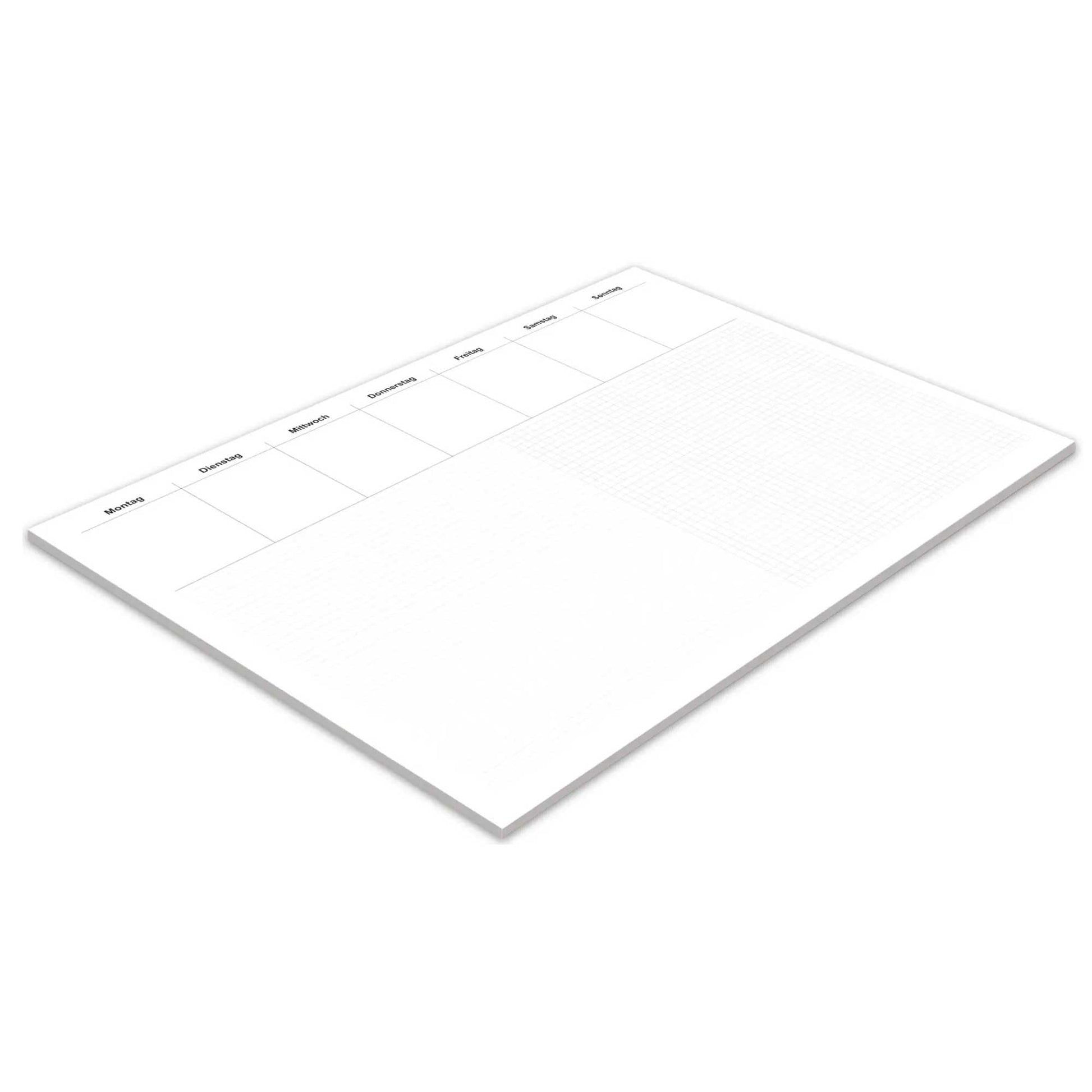 RNK 46616 Office Desk Pad Lined and Squared with 7 Days of the Week Fields 600 x 420 mm 30 Sheets 1