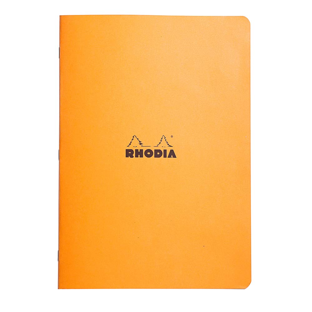 Rhodia Classic cf119164 Staple Notebook, A4, 0.2 inch (5 mm) Ruled, 96 Pages, Water Repellent