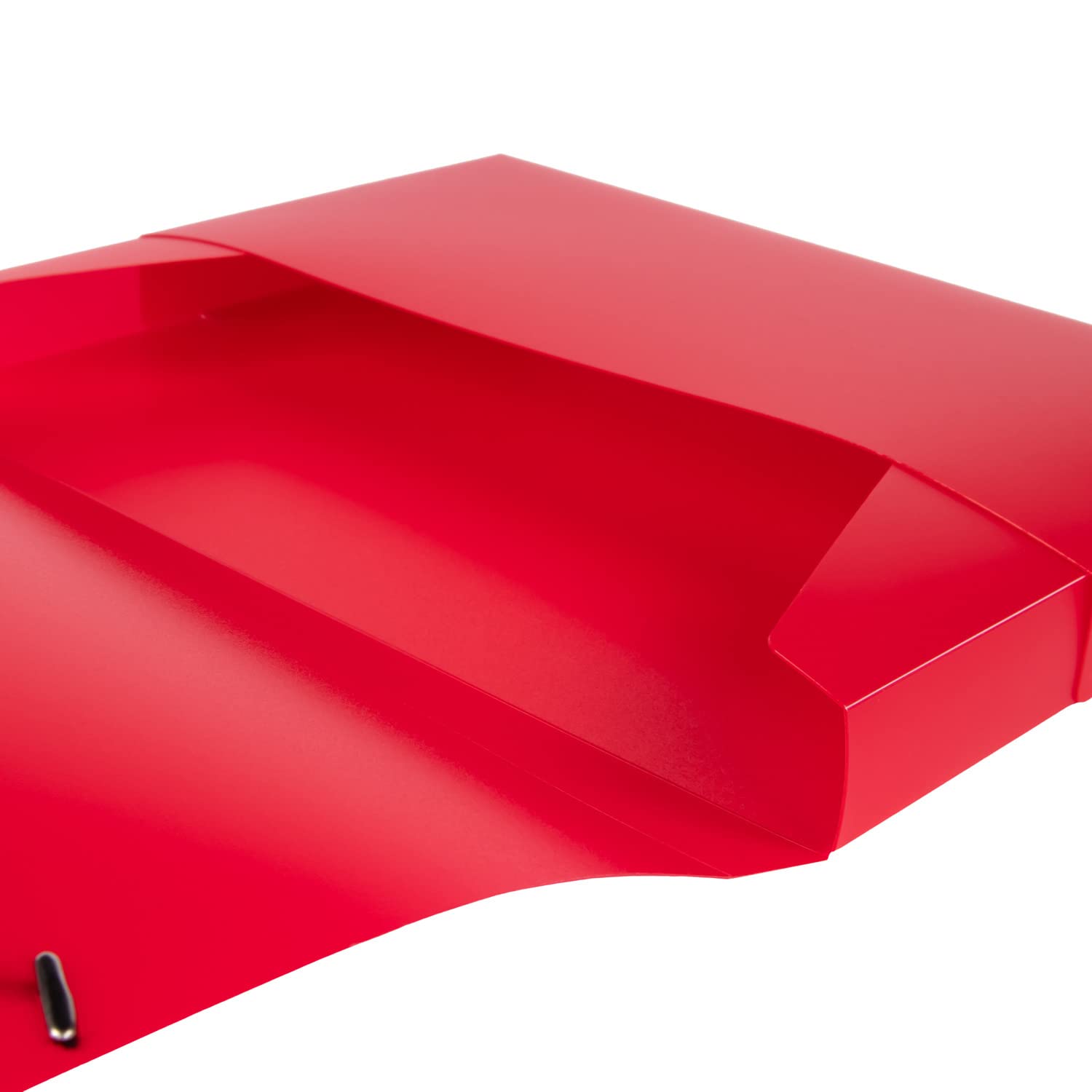 idena® DIN Box File with Elastic Strap a4 red