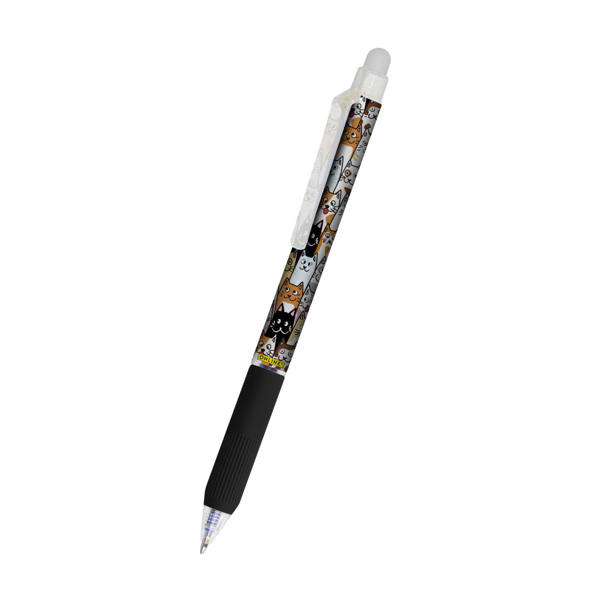 Online magiXX Cat Erasable Pen Blue Erasable with 0.7 mm Line Width Rollerball Pen for Learning to