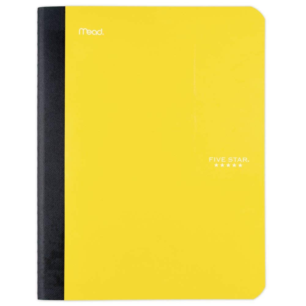 Five Star Composition Notebook, College Ruled Comp Book, Writing Journal, Lined Paper, Home School