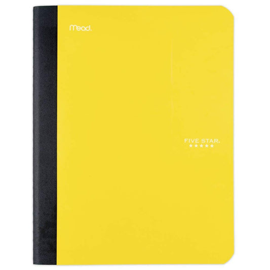 Five Star Composition Notebook, College Ruled Comp Book, Writing Journal, Lined Paper, Home School