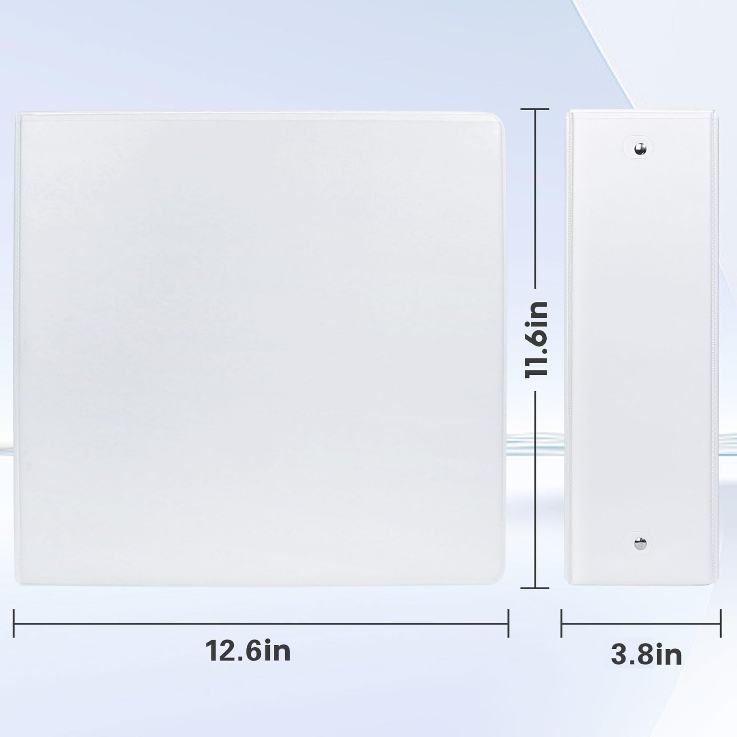 COMIX Sturdy 3 Ring Binder 3 Inch with Clear View Cover