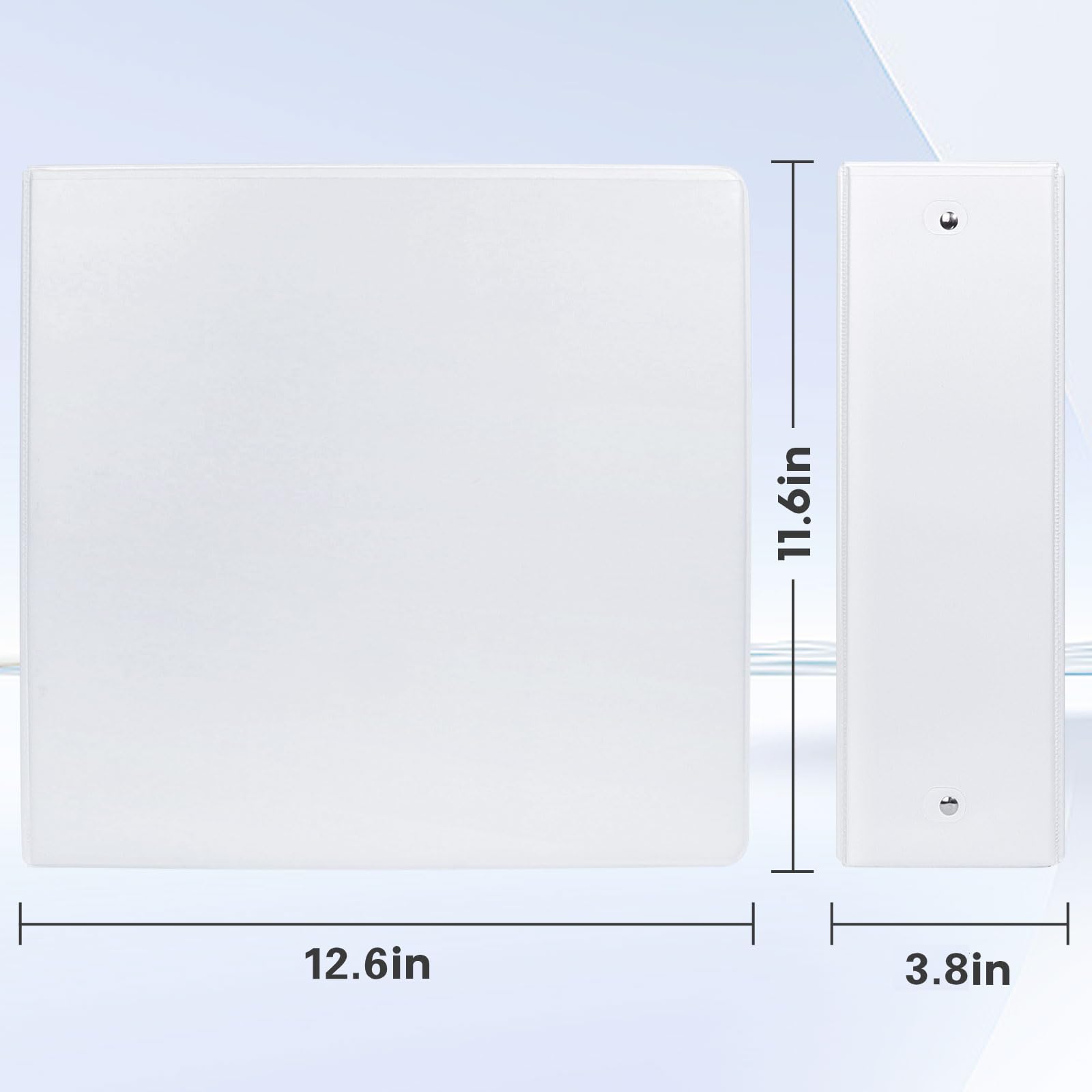 COMIX Sturdy 3 Ring Binder 3 Inch with Clear View Cover