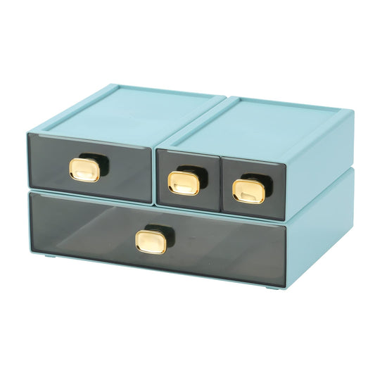 OSteed Desktop Storage Drawers, Stackable Countertop Organizer with Drawers